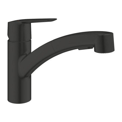 Baterie bucatarie Grohe Start cu dus extractibil dual spray matt black