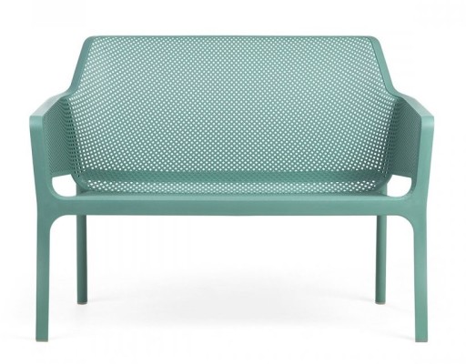 Banca exterior Nardi Net 116x70cm h 86cm verde salice