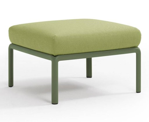 Pouf exterior Nardi Komodo 5 72x72cm cadru verde perna verde avocado Sunbrella