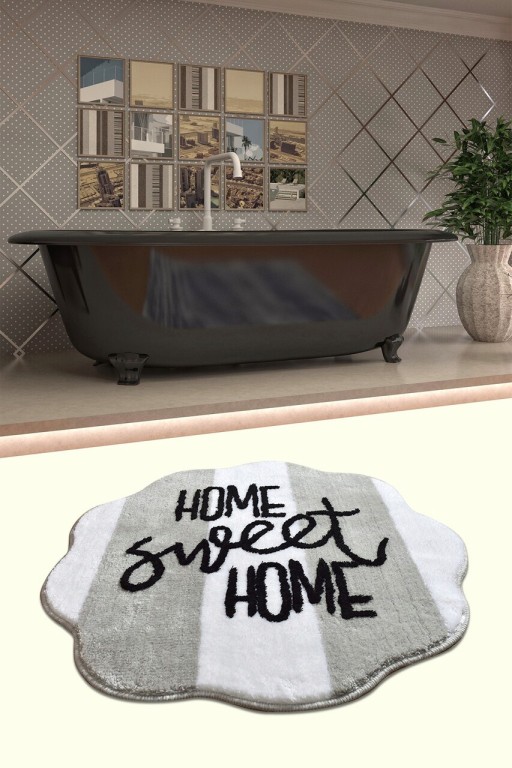 Covoras de baie, Chilai, Home Sweet Home, Acril, Multicolor