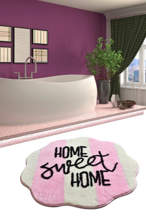 Covoras de baie, Chilai, Home Sweet Home, Acril, Multicolor