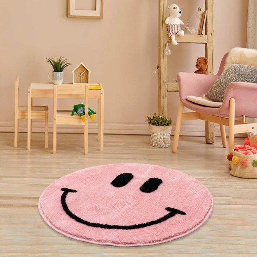 Covoras de baie, Chilai Home, Pink Smile, Acril, Roz