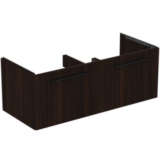 Dulap baza Ideal Standard i.Life B cu 2 sertare 120x50.5x44cm stejar cafea