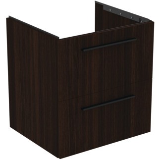 Dulap baza Ideal Standard i.Life B cu 2 sertare 60x50.5x63cm stejar cafea