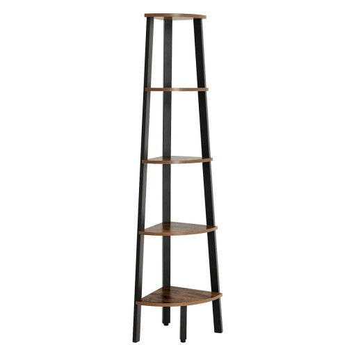 Corp biblioteca Ladder, Vasagle, 32.5 x 34 x 159 cm, otel/PAL, maro rustic