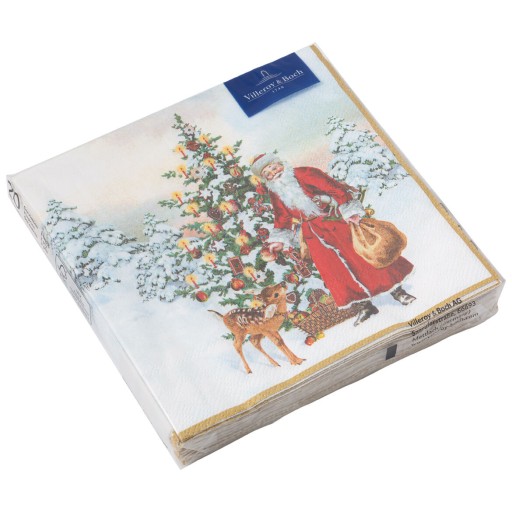 Set servetele hartie Villeroy & Boch Winter Specials L-Napkin Santa with Tree 33x33cm