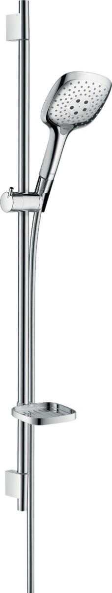 Set de dus Hansgrohe Raindance Select E 150 cu 3 tipuri de jet si bara Unica'S Puro 0.9 crom