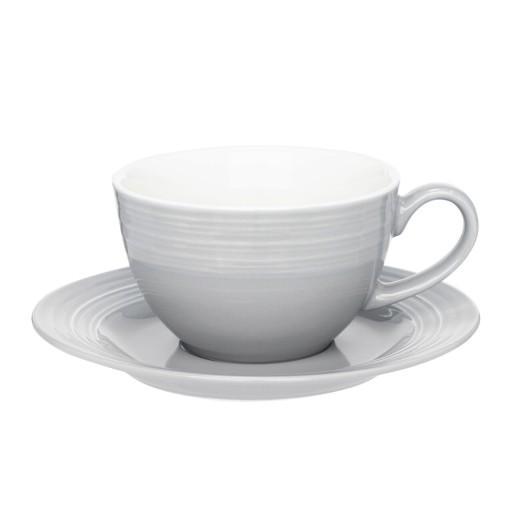 Set de cafea / ceai 12 piese Linea, Ambition, portelan, gri