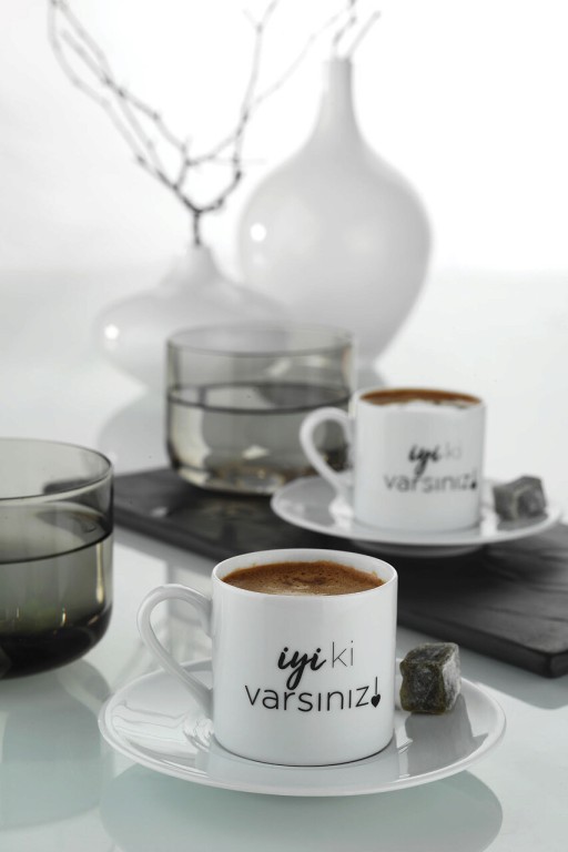 Set cesti de cafea, Kütahya Porselen, 710KTP9664, Portelan, Multicolor