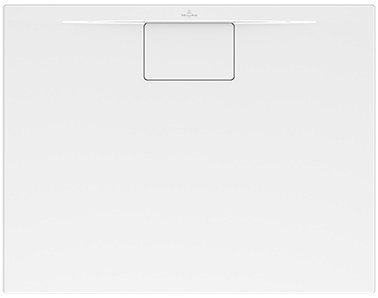 Cadita de dus rectangulara Villeroy & Boch Architectura MetalRim 120x90cm alb mat