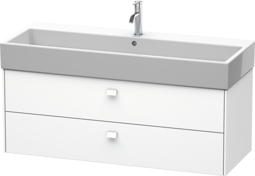 Dulap baza suspendat Duravit Brioso 1184x442mm cu doua sertare alb mat