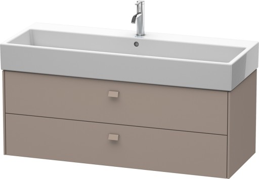 Dulap baza suspendat Duravit Brioso 1184x442mm cu doua sertare bazalt mat