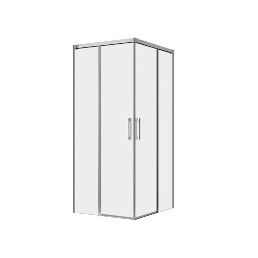 Cabina de dus Radaway Idea KDD 80x80cm usi culisante profil crom sticla 6mm tratata anticalcar