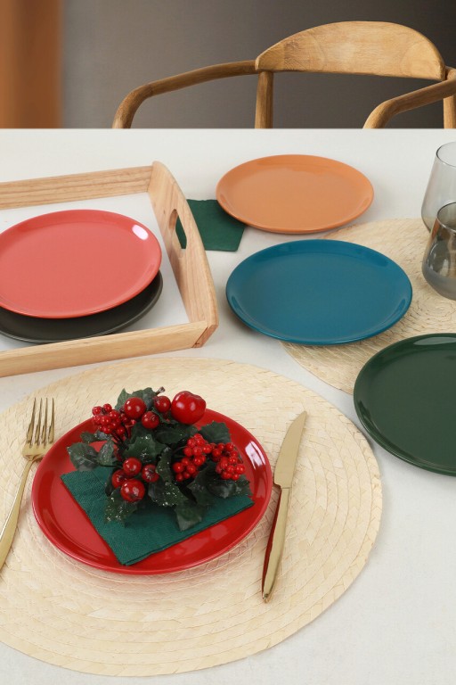 Set farfurii pentru desert, Keramika, 275KRM1584, Ceramica, Multicolor