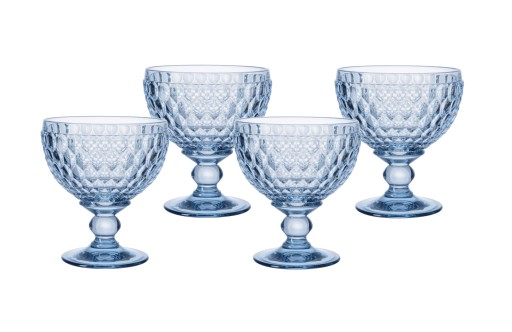 Set 4 pahare Villeroy & Boch Boston Champagne Blue 0.40 litri