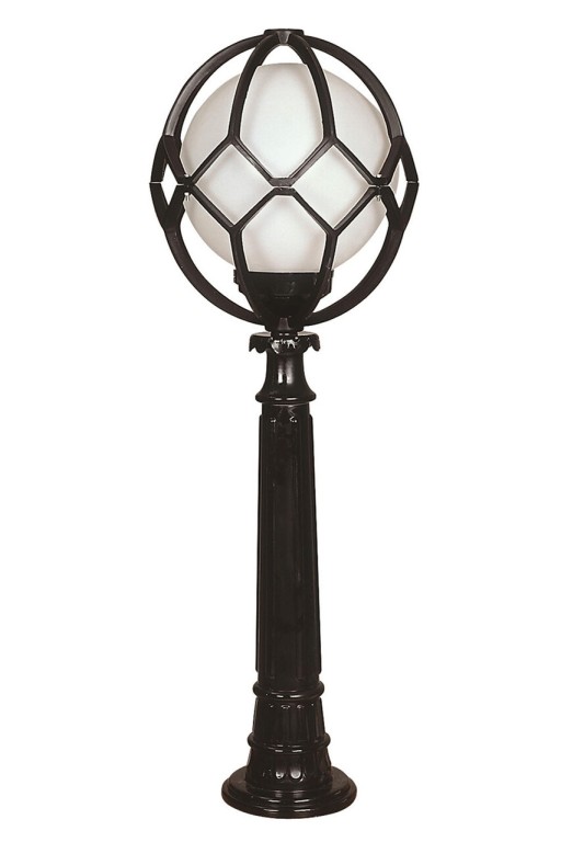 Lampadar de exterior, Avonni, 685AVN1117, Plastic ABS, Alb/Negru