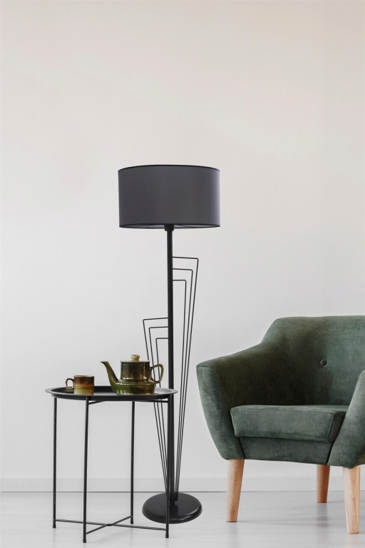 Lampadar, Stala, 846STL3548, Metal, Negru