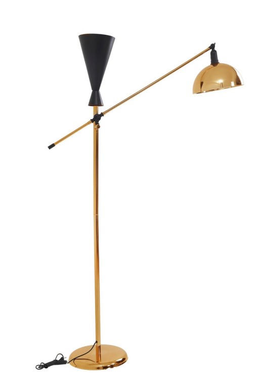 Lampadar, Stala, 846STL3628, Metal, Auriu