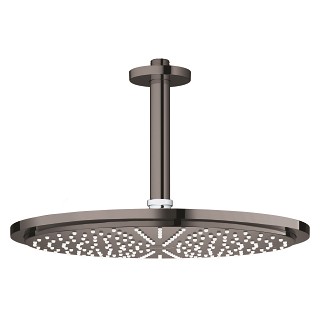 Palarie de dus Grohe RainShower Cosmopolitan 310 si brat de dus 142mm de tavan hard graphite