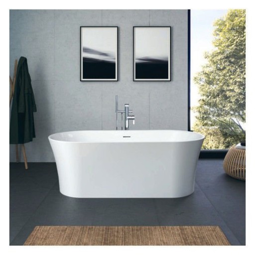 Cada freestanding Duravit DuraSenja 150x75cm alb