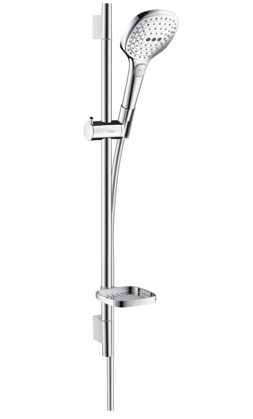 Set de dus Hansgrohe Raindance Select E120 cu 3 jeturi si bara Unica'S Puro 0.65 cm