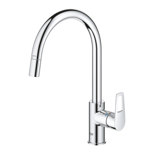 Baterie bucatarie Grohe StartLoop cu dus extractibil crom