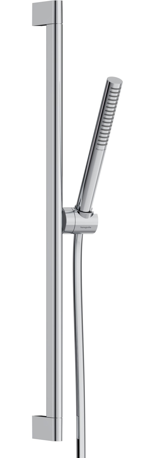 Set de dus Hansgrohe Pulsify S EcoSmart+ cu para stick 1 jet si bara de 65cm crom