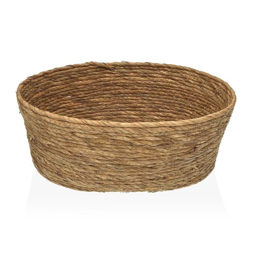 Cos pentru depozitare Oval Natural, Versa, 39 x 31 x 16 cm, fibre impletite