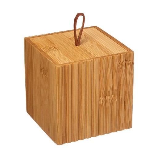 Cutie cu capac Terre, 5five, 9 x 9 x 9 cm, bambus