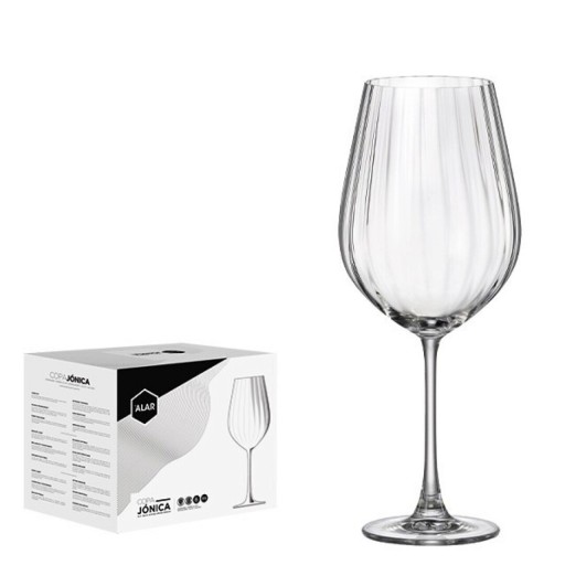 Set 6 pahare vin Jonica, Alar, 850 ml, sticla, transparent