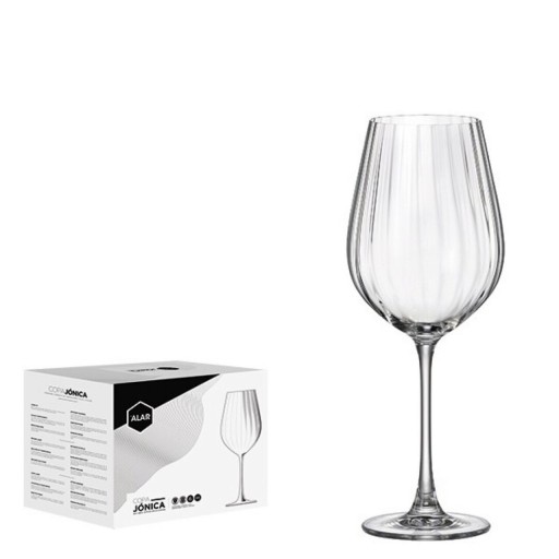 Set 6 pahare vin Jonica, Alar, 500 ml, sticla, transparent