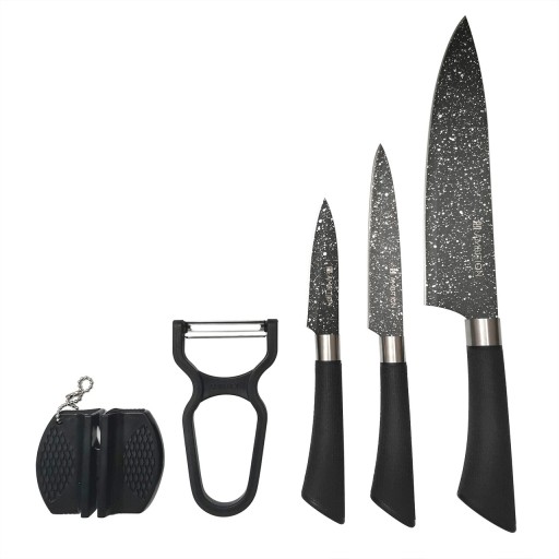 Set cutite 5 piese Orion, Ambition, inox, negru