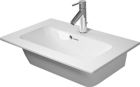 Lavoar Duravit ME by Starck Compact 63x40cm montare pe mobilier