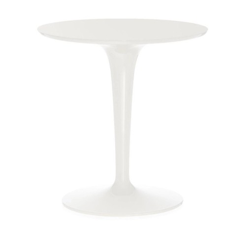 Masuta Kartell Tip Top Mono design Philippe Starck & Eugeni Quitllet d48cm h50cm alb