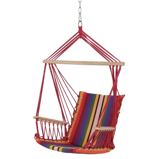 Leagan gradina/terasa, Hammock, 55 x 90 cm, rosu/multicolor