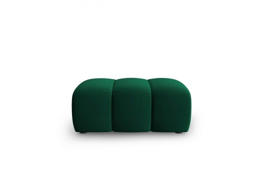 Taburet, Lupine, Micadoni Home, BL, 90x87x40 cm, catifea, verde bottle