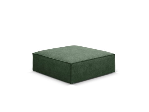 Taburet, Kaelle, Micadoni Home, BL, 100x80x38 cm, poliester chenille, verde bottle