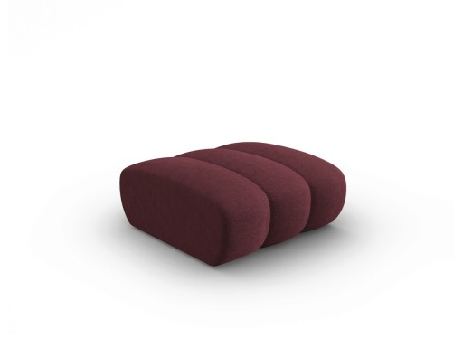 Taburet, Lupine, Micadoni Home, BL, 90x87x40 cm, poliester chenille, bordo