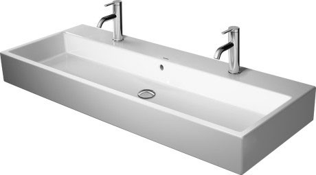 Lavoar dublu Duravit Vero Air 120x47cm montare pe mobilier alb