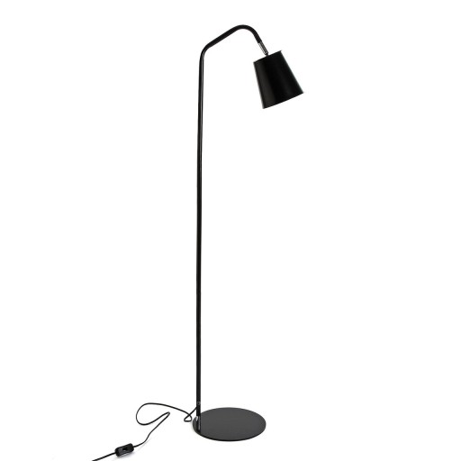 Lampadar Yates, Versa, 28.7 x 26 x 138.5 cm, 1 x E14, 40W, fier, negru