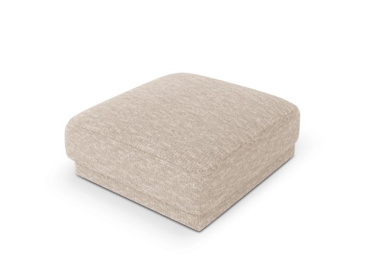 Taburet, Miley, Micadoni Home, BL, 85x85x42 cm, poliester chenille, bej