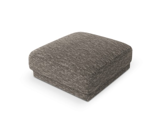 Taburet, Miley, Micadoni Home, BL, 85x85x42 cm, poliester chenille, gri