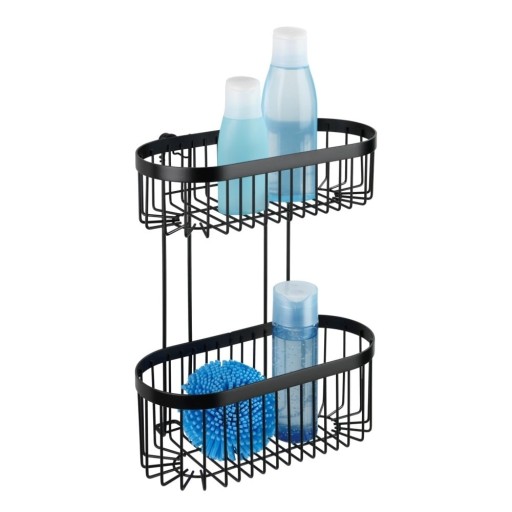 Coș de perete Wenko Classic Plus 2 Tier, negru