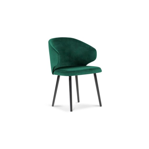 Scaun cu tapițerie de catifea Windsor & Co Sofas Nemesis, verde