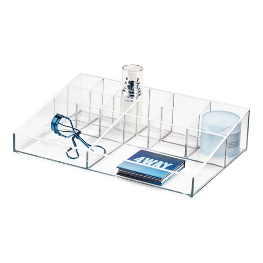 Organizator de baie pentru cosmetice din plastic reciclat Cosmetic Station – iDesign