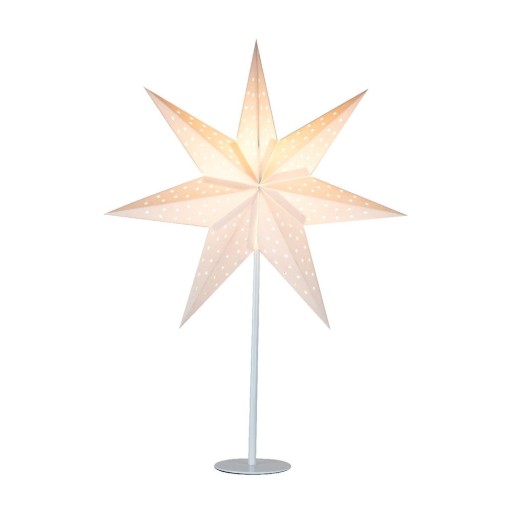 Decorațiune luminoasă albă ø 45 cm cu model de Crăciun Clara – Markslöjd