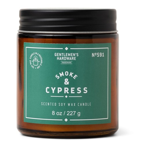 Lumânare parfumată din ceară de soia timp de ardere 48 h Smoke & Cypress – Gentlemen's Hardware