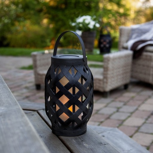 Felinar Star Trading Flame Lantern, înălțime 23 cm, negru