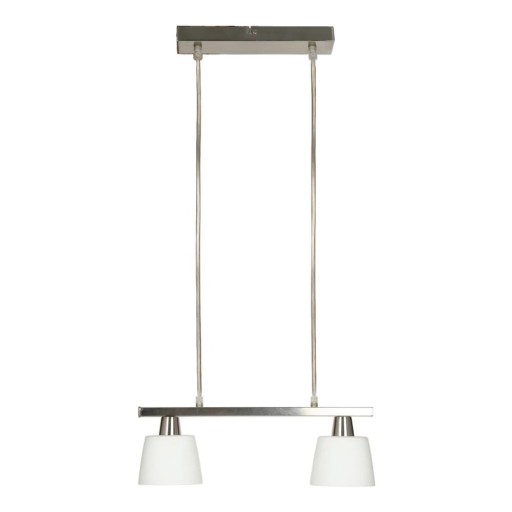 Plafonieră albă cu abajur din sticlă 40x11 cm Hybryda – Candellux Lighting