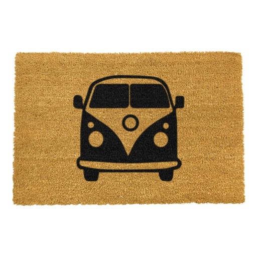 Covoraș intrare din fibre de cocos Artsy Doormats Campervan, 40 x 60 cm